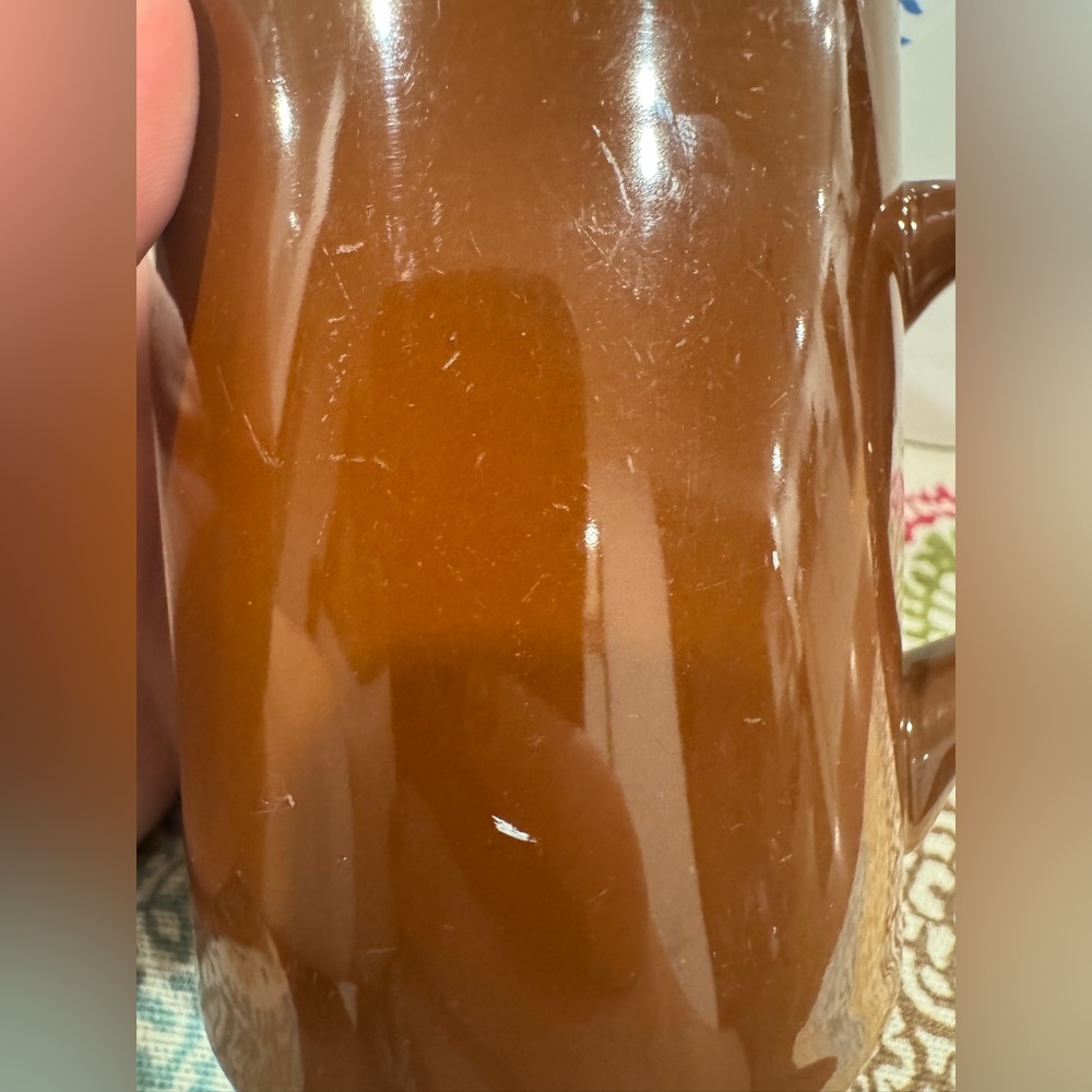 2 Hall 1314 Brown Glaze Restaurant Style Heavy Duty Coffee Mugs - Picture 4 of 5